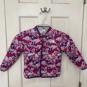 The North Face Kids Floral Puffer Jacket - Purple and Pink